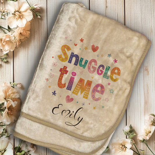 Personalised Super Soft Warm Couple Snuggle Blanket