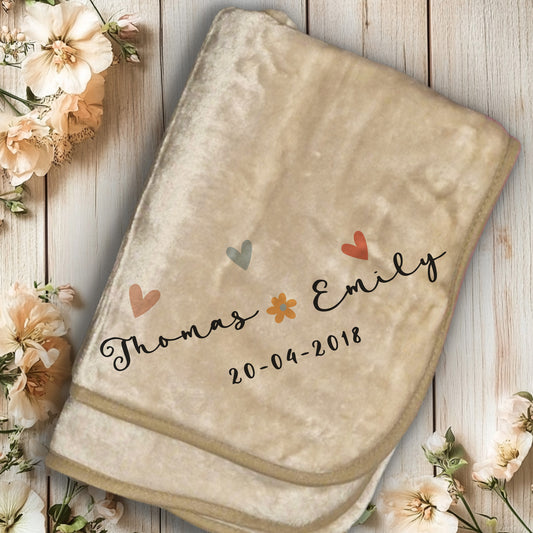 Personalised Super Soft Warm Movie Watching couple Blanket