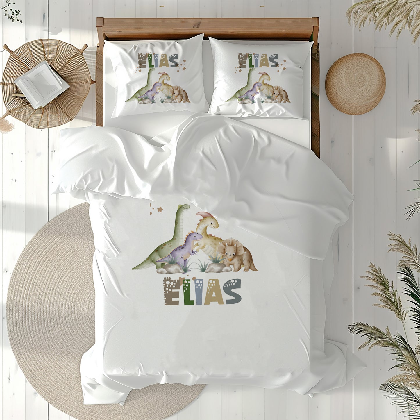 Dinosaur World - Personalised Duvet Cover Set
