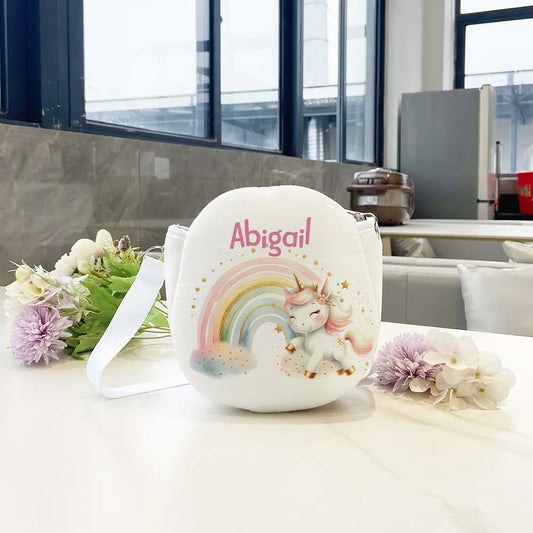 Personalised Unicorn Rainbow Shoulder Bag for Kids