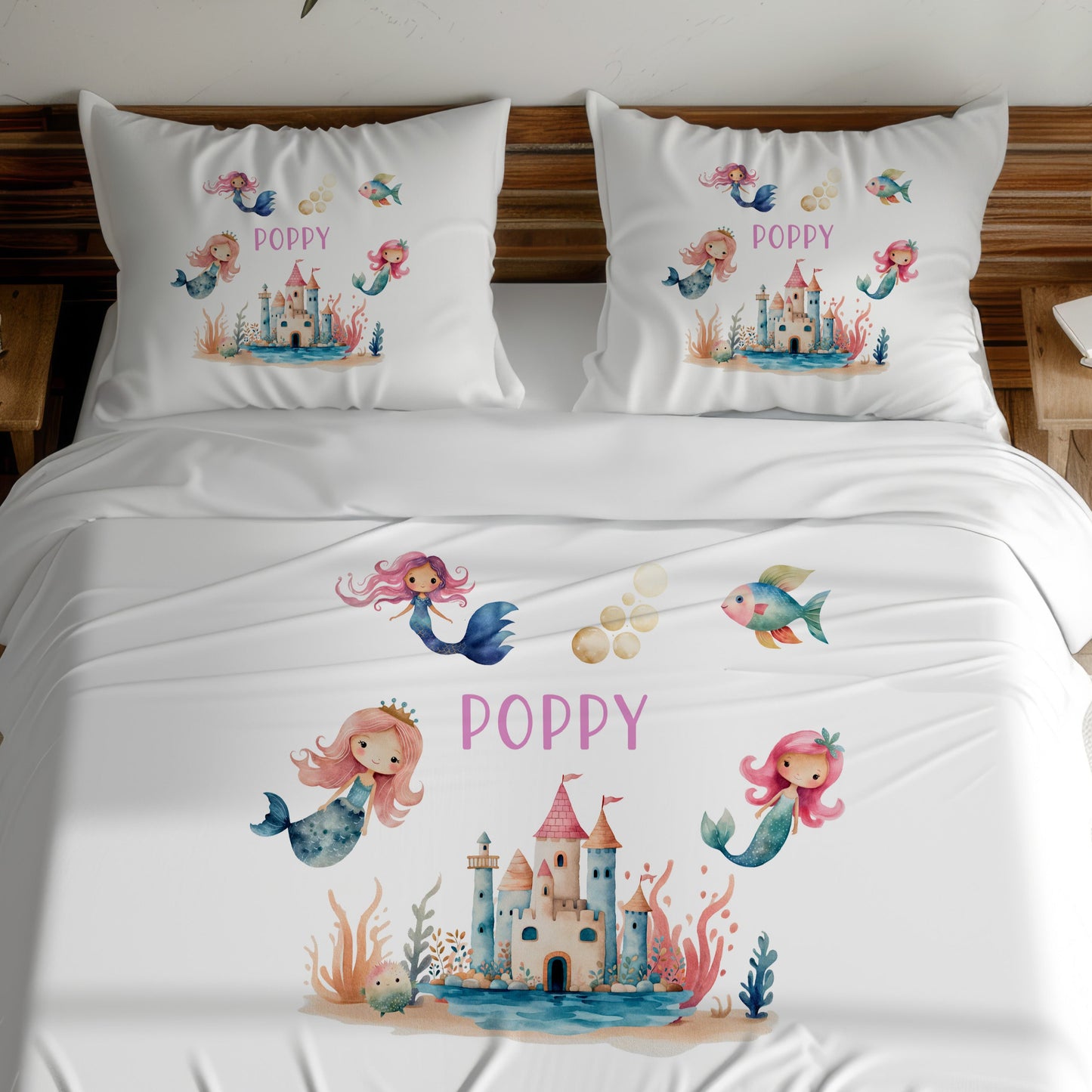 Magical Mermaid - Personalised Duvet Cover Set