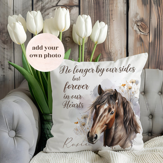 Picture Personalised Horse Cushion Gift keepsake