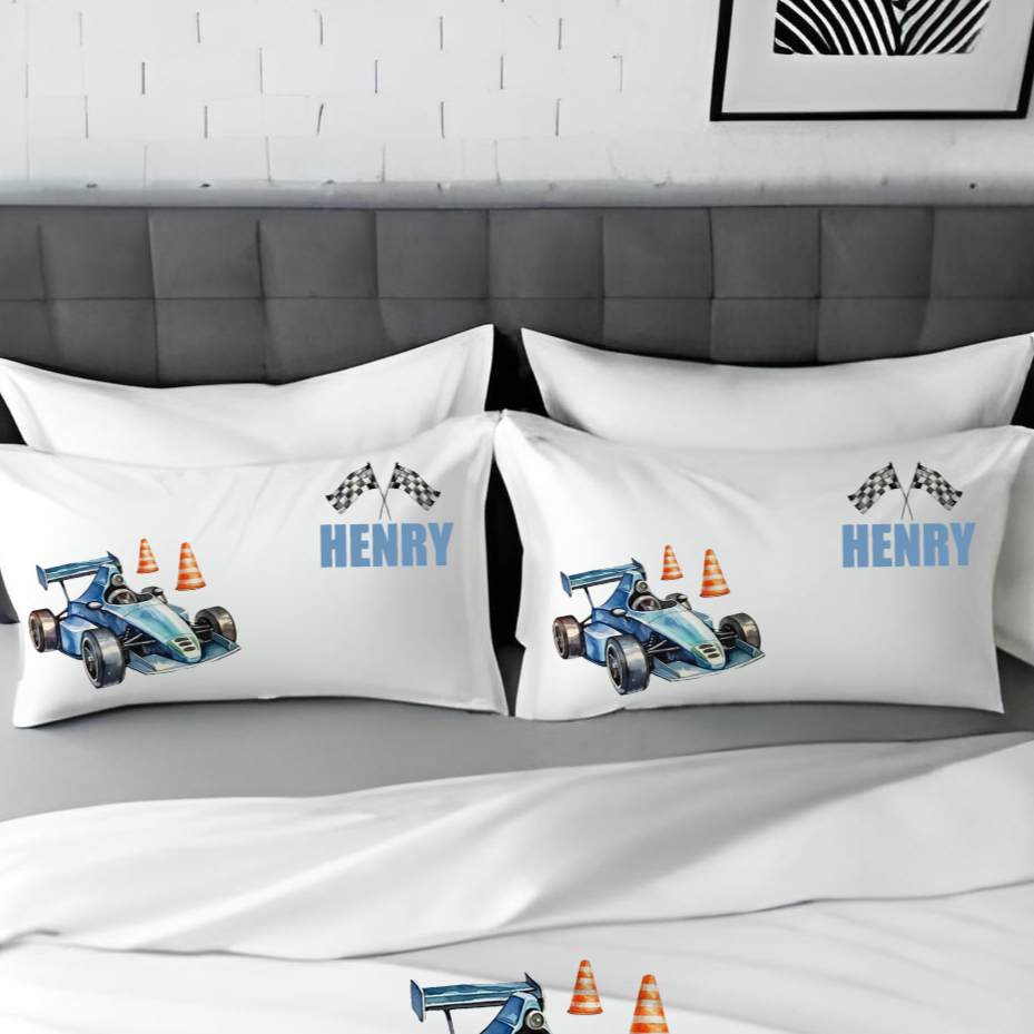 Racer Boy - Personalised Car theme Duvet Cover Set