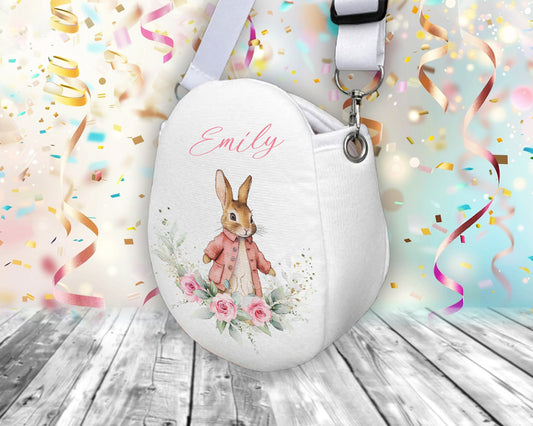 Personalised Pink Bunny Shoulder Bag for Kids
