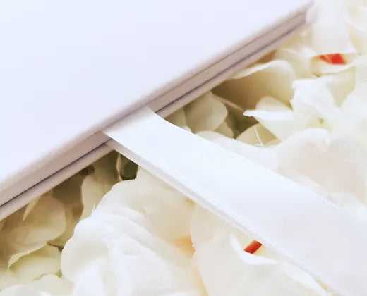 Personalised Wild Flower Safari Baby Shower Guestbook with Ribbon