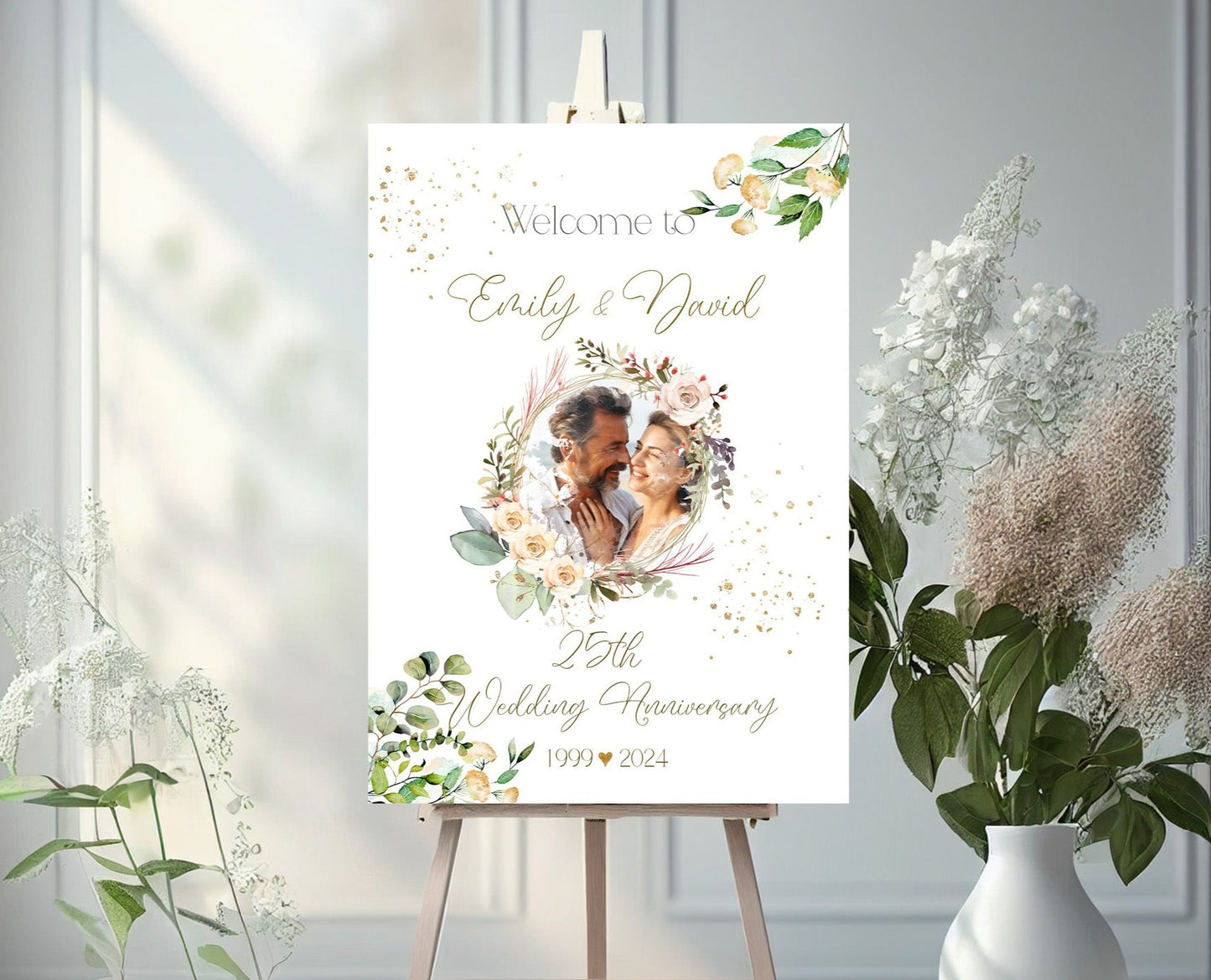 Elegant Anniversary Own Photo Banner