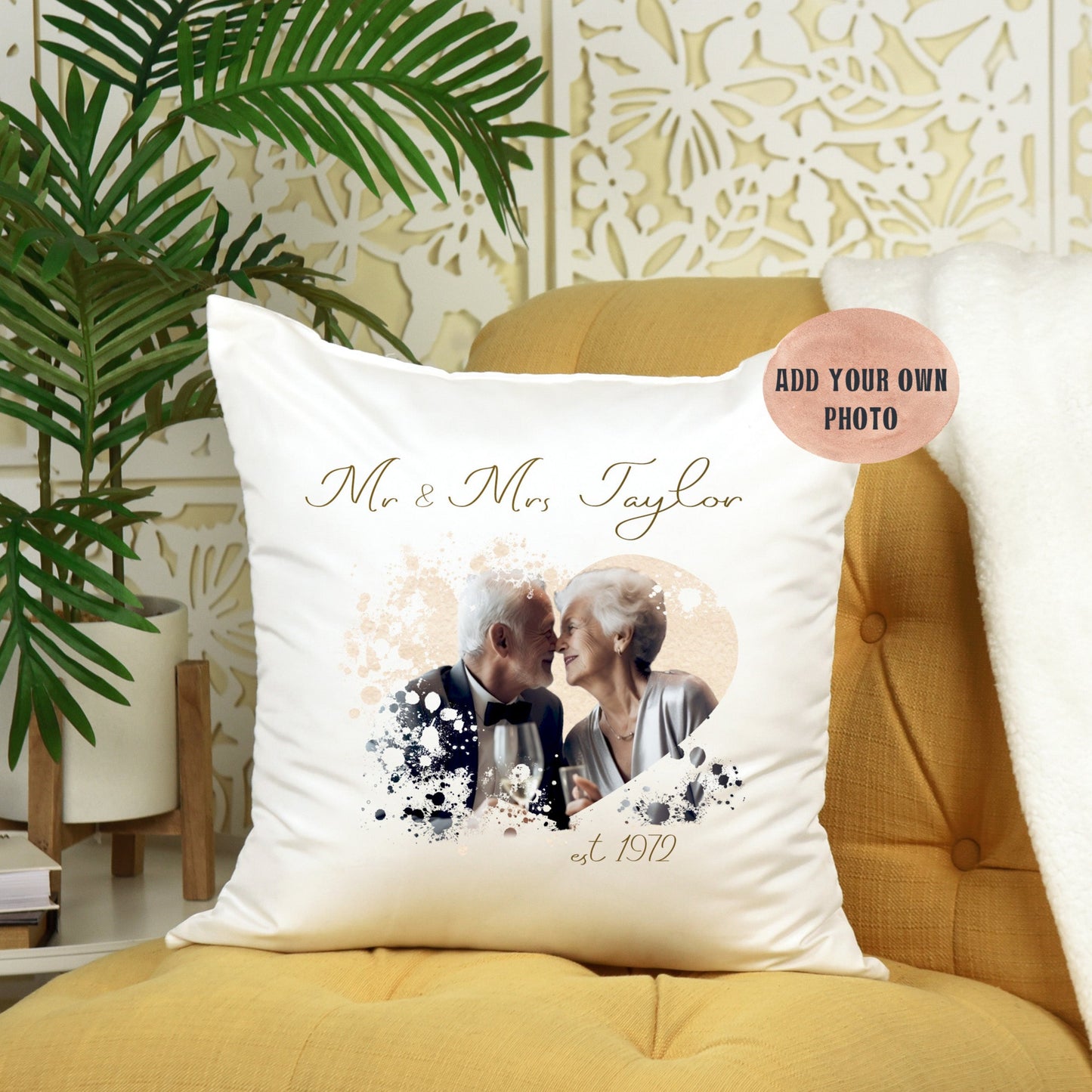 Personalised Elegant Anniversary Own Photo Banner