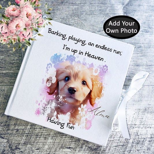 Customise with Your Own Photo Personlised Dog memorial Cushion Gift Set