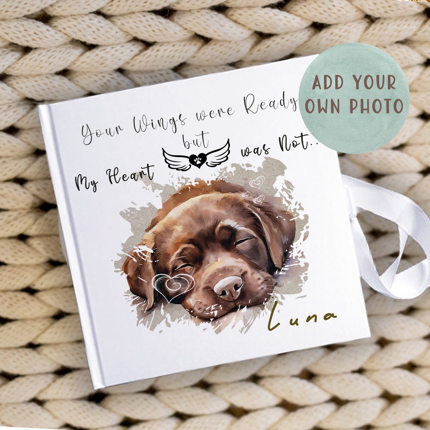 Personalised Dog memory Cushion Gift Set