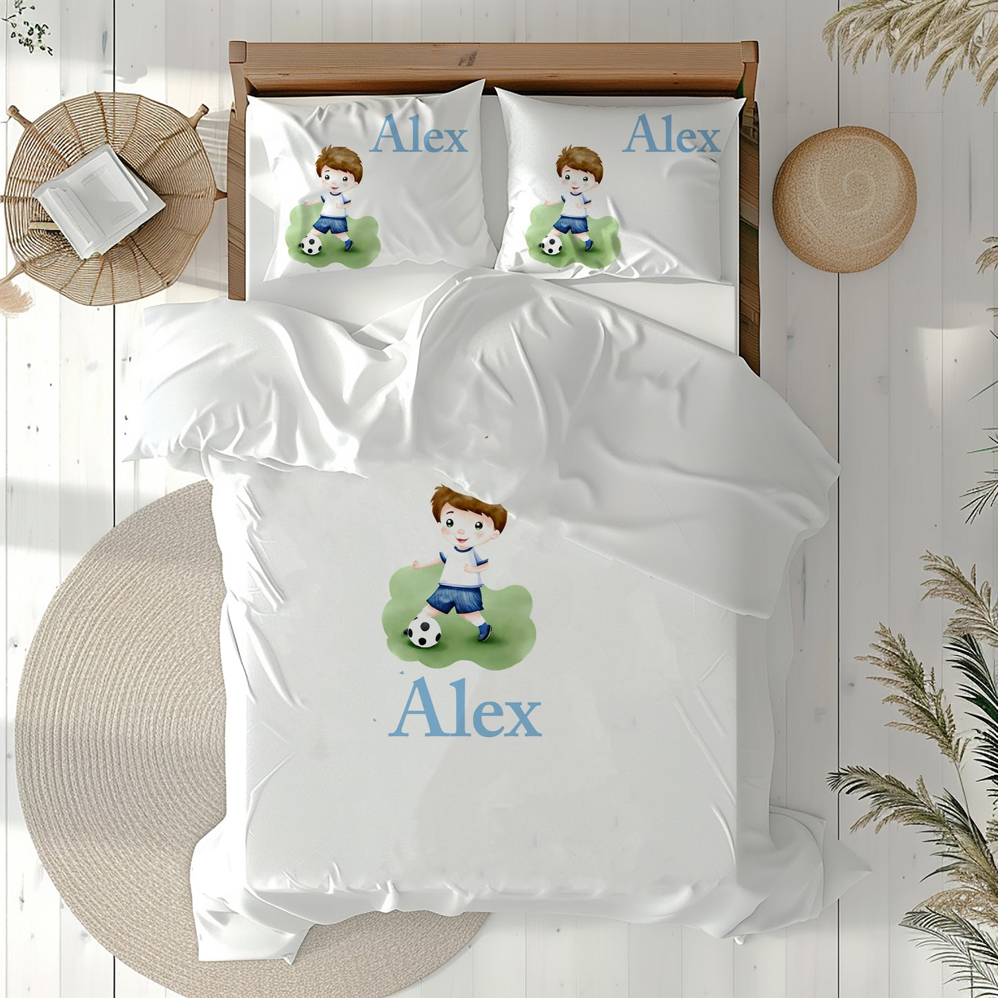Little Footballer - Personalised Duvet Cover Set