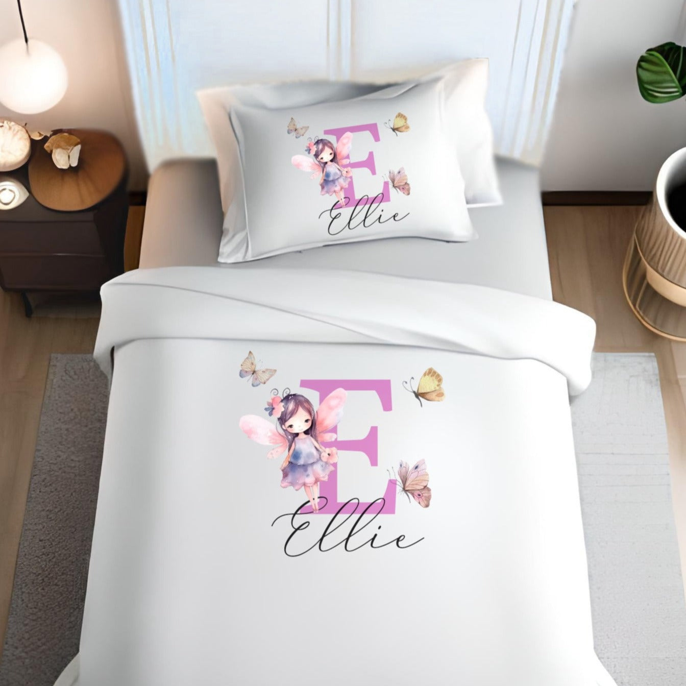 Flower Fairy Girl - Personalised Duvet Cover Set