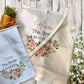 Personalised Floral Bridal Linen Apron Gift Set