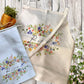 Personalised Wildflower Bridal Linen Apron Gift Set