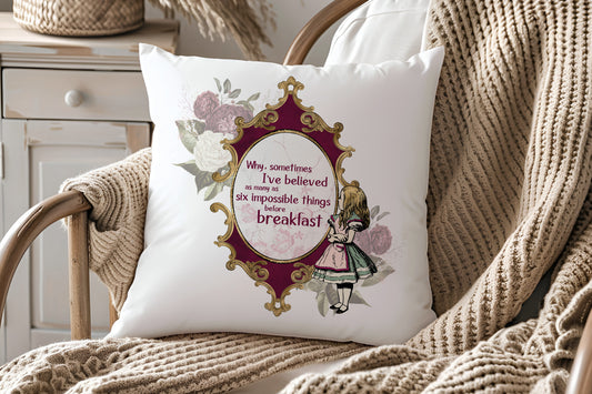 Quality Alice in Wonderland Design Soft Kids Bedroom Cushion