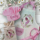 Dancing Ballerina - Personalised Kids Linen Style Baking Set