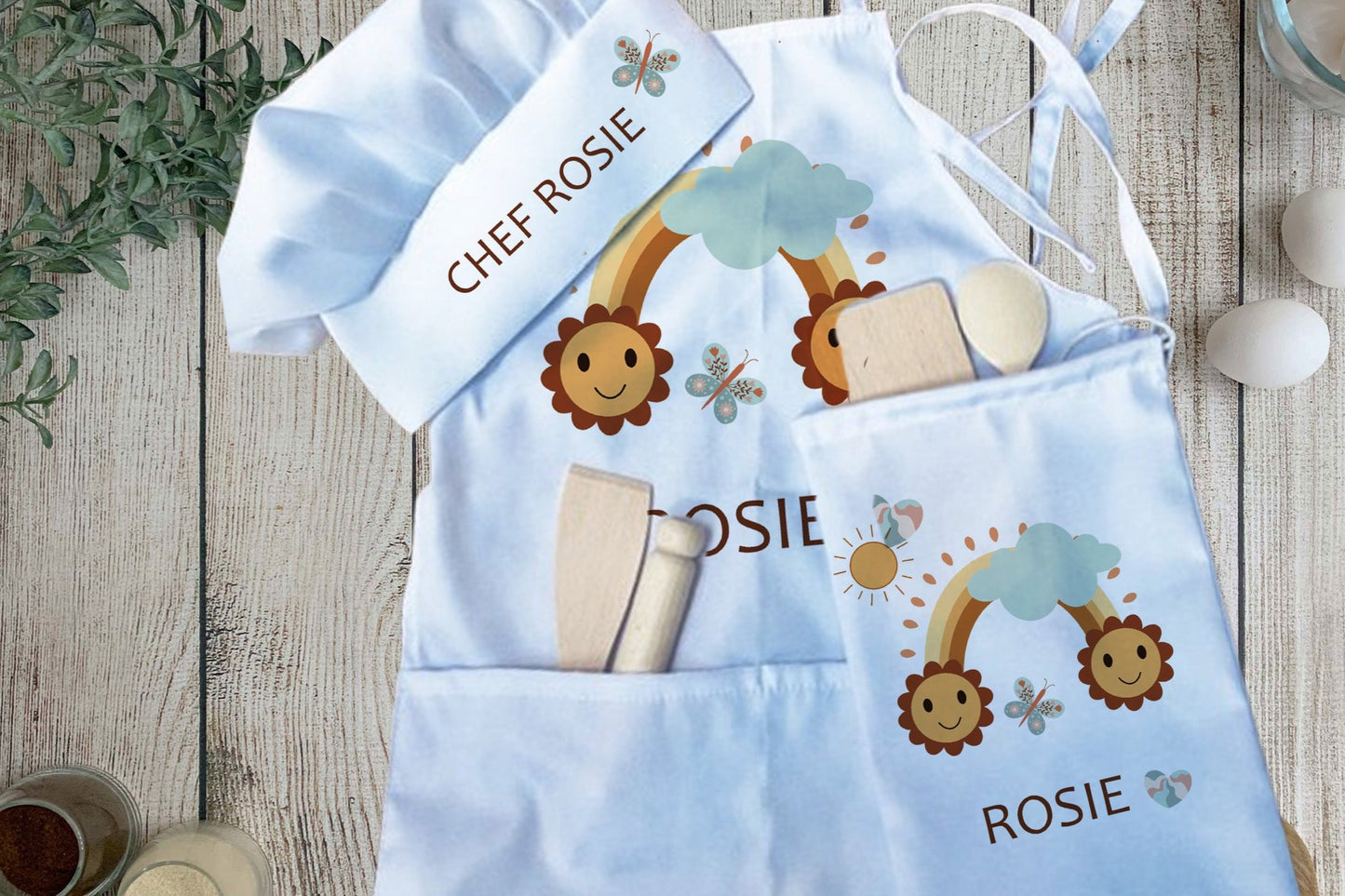 Sunshine Rainbow - Personalised Kids Baking Set