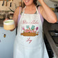 Personalised Bridesmaid Utensils Cooking Linen Apron Gift Set