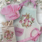 Pretty Pink Bunny - Personalised Kids Unique Linen Baking Set