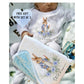 Personalised Floral Blue Rabbit Baby Blanket Romper Set