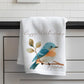 Personalised Cute Bird Design Quality Linen Cooking Apron Gift Set