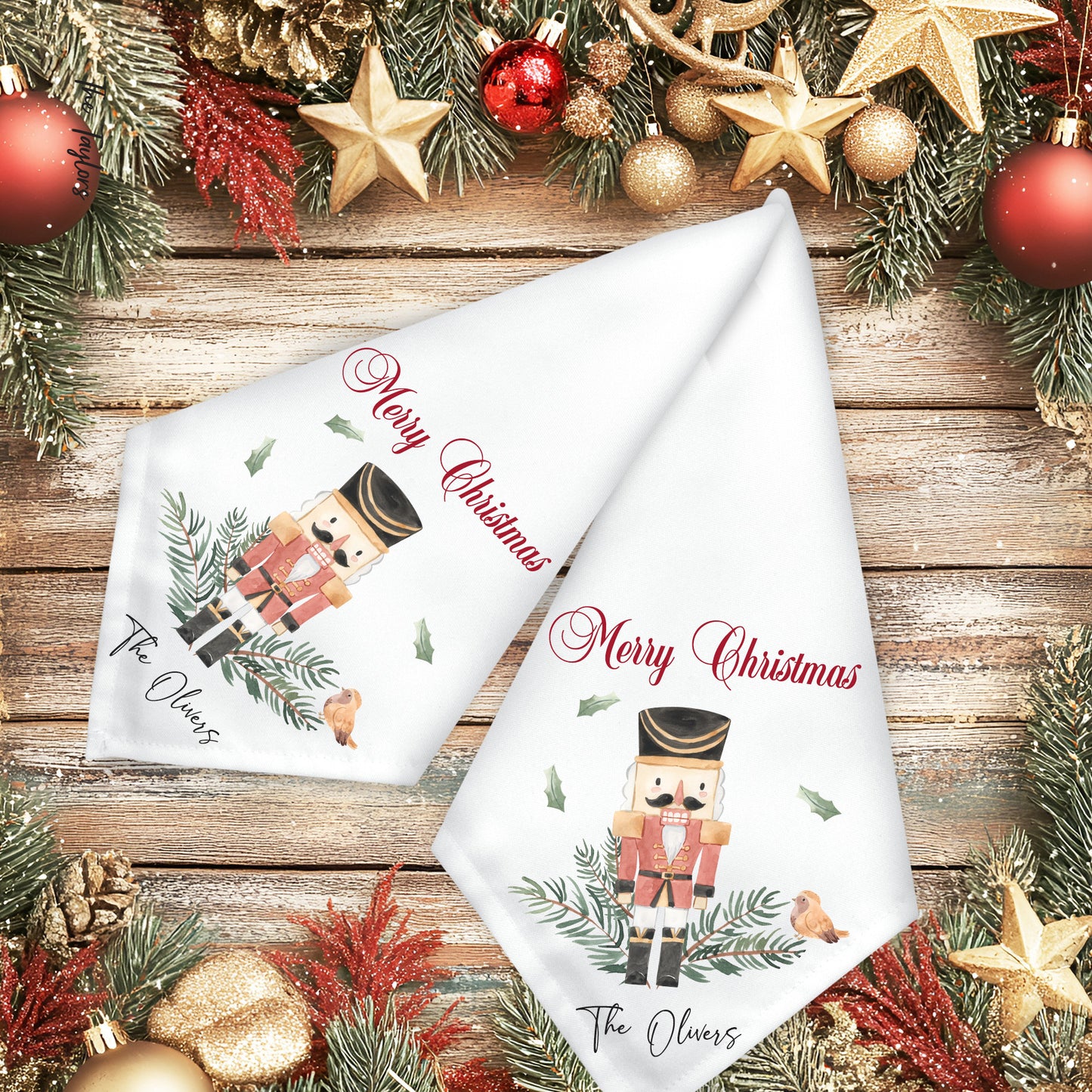 Personalised Christmas Nutcracker  Design  Design Napkin