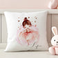 Personalised Dancing Ballerina Floral Nursery Cushion