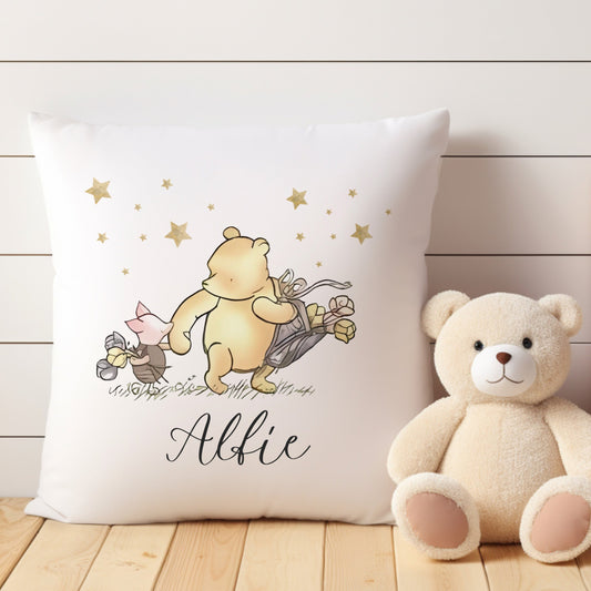 Pooh Bear and Friend Nursery Cushion memory Book  Set