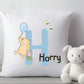 Blue Letter Design Pooh Bear and Balloon Nursery Cushion Set