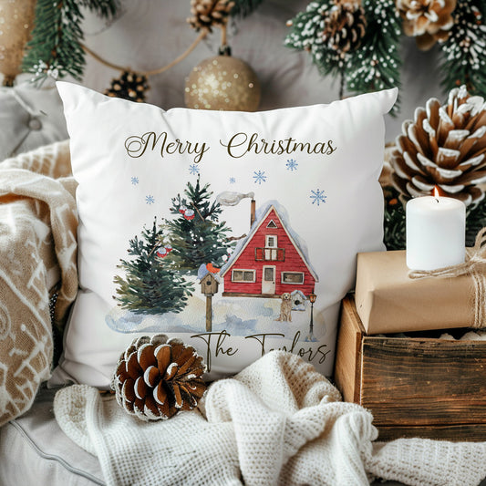 Merry Christmas Magical Festive Home Design Cushion