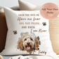 Personalised Pet Lovers memory Gift Cushion with Quote