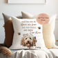 Personalised Pet Lovers memory Gift Cushion with Quote