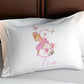 Pink Dancing Pink Ballerina - Personalised Kids Duvet Cover Set