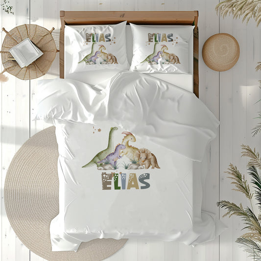 Dinosaur World - Personalised Duvet Cover Set