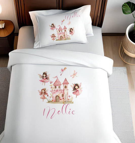 Princess Fairy Castle - Personalised Duvet Cover Set