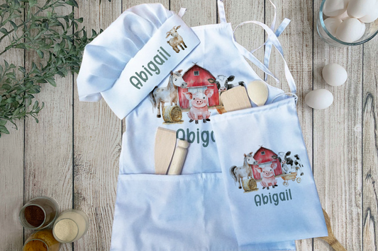 Farm Animals - Personalised Kids Quality Baking Set