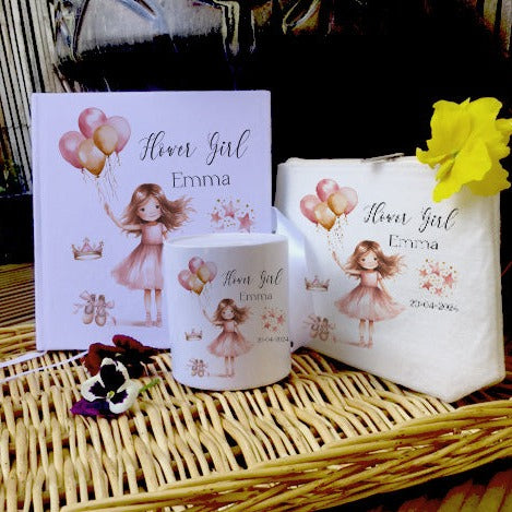 Flower Girl Theme - Personalised Kids Wedding Gift Bundle