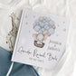 Elephant with Balloon Personalised gender Reveal Guestbook with Ribbon