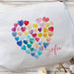 Rainbow Hearts Makeup Bag