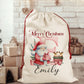 Personalised Letter Santa Clause Santa Sack stocking bag