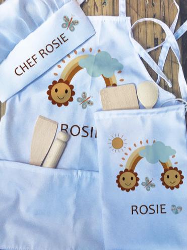 Sunshine Rainbow - Personalised Kids Baking Set