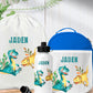 Dino World Theme Personalised Lunch Bag Bottle PE Set