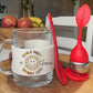 'Smile More'  Glass Tea Mug Gift Set With Infuser