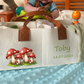 Adorable Mushroom Baby Nappy Caddy Organiser - Personalised