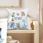 Personalised Dino Design Large Toy basket Gift Set With Cushion
