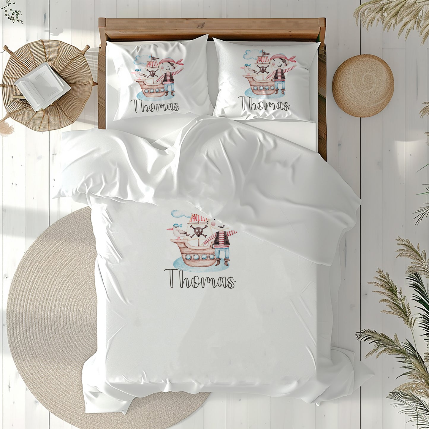 Adventurous Pirate - Personalised Duvet Cover Set