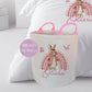 Pink Bunny Rainbow - Personalised Duvet Cover Set