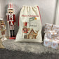 Nutcracker Christmas Scene Santa Sack