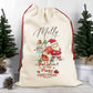 Believe In The Magic of Christmas Snowman Personalised Santa Sack
