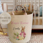 Personalised Pink Rabbit Easter Felt Basket