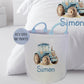 Tractor Farmer Boy - Personalised Duvet Cover Set with Toy basket